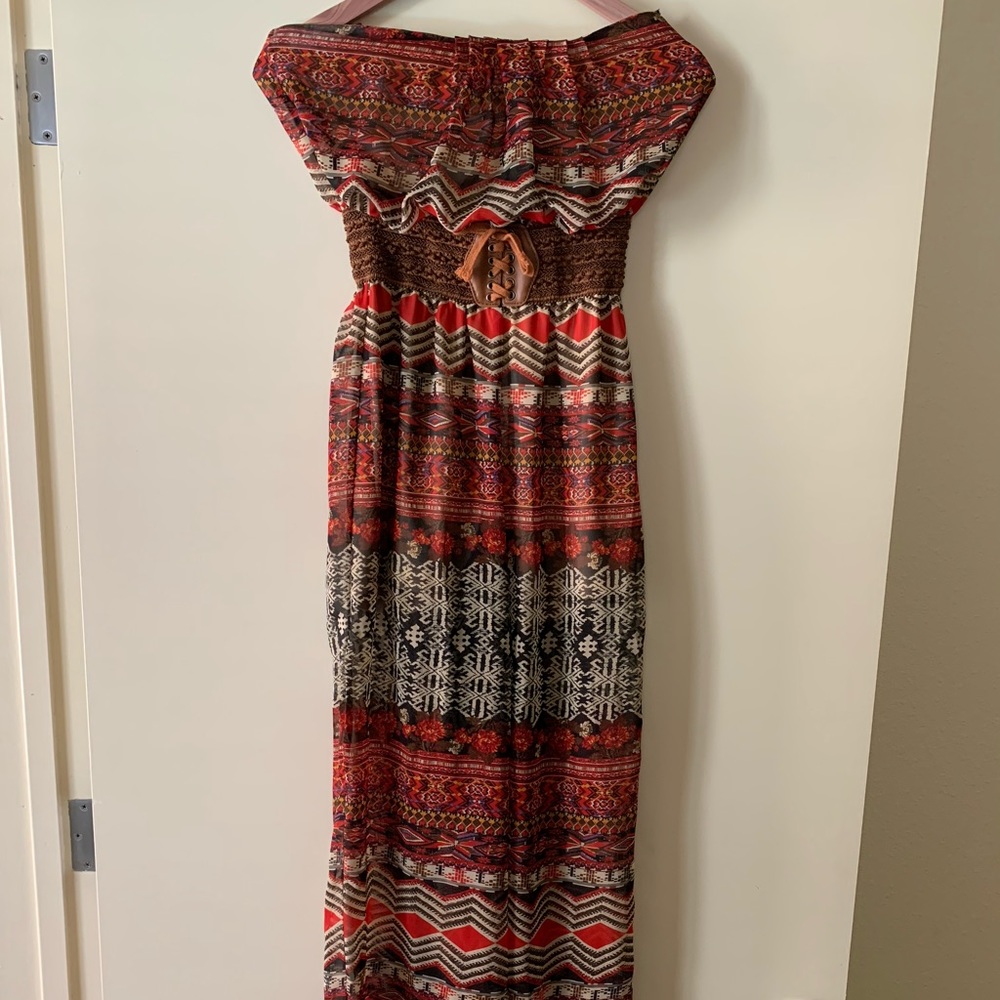 Red pattern tube too jumper